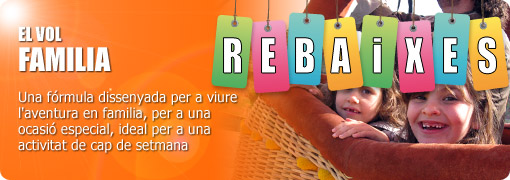 Rebaixes vol familiar en globus a Catalunya