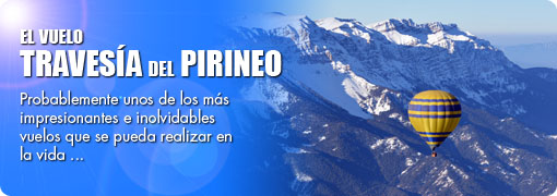 Vuelo travesía Pirineos en globo