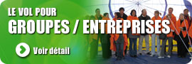 Vol pour groupes et entreprise