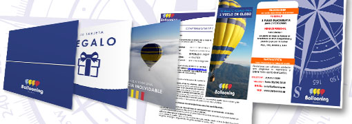 Gift voucher for a balloon flight