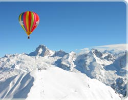 Fly over the pyrenees mountains